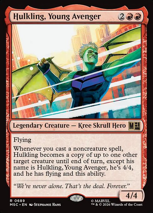 Hulkling, Young Avenger #689 from Marvel Super Heroes Commander