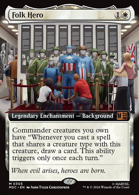 Folk Hero #305 from Marvel Super Heroes Commander
