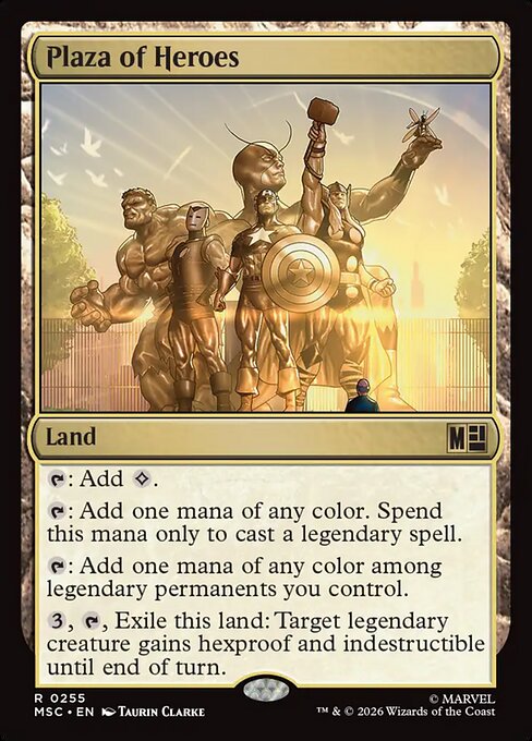 Plaza of Heroes #255 from Marvel Super Heroes Commander