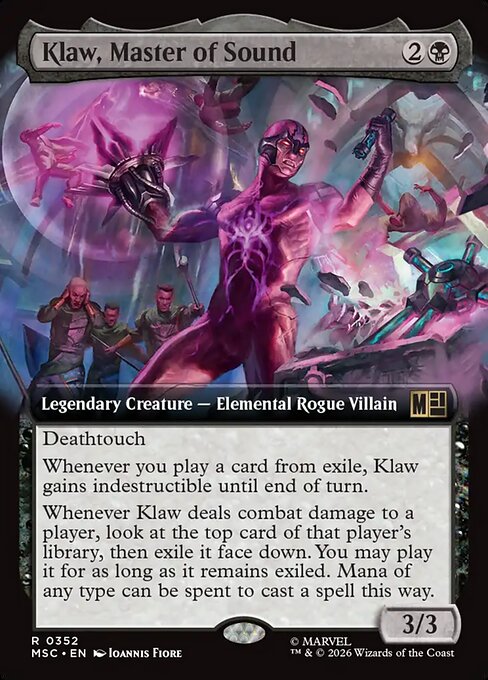 Klaw, Master of Sound #352 from Marvel Super Heroes Commander