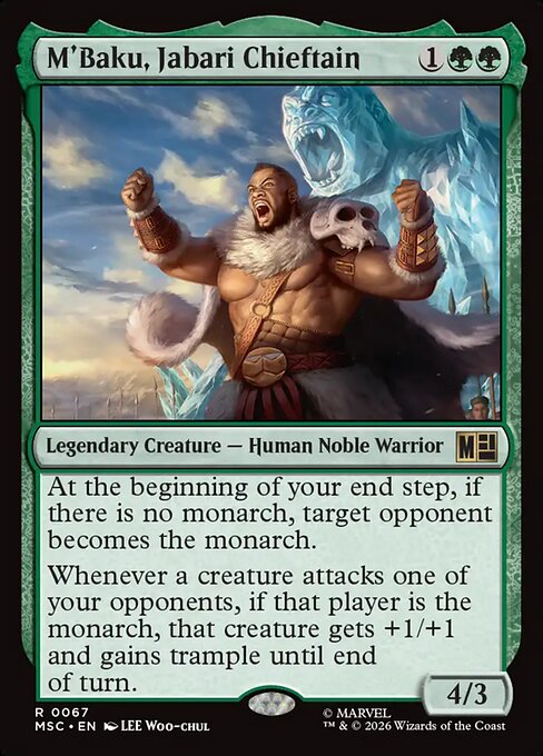 M'Baku, Jabari Chieftain #67 from Marvel Super Heroes Commander