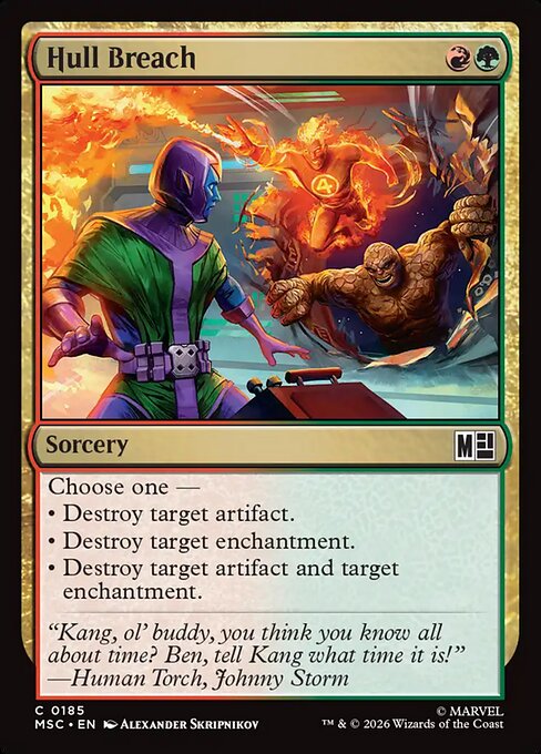 Hull Breach #185 from Marvel Super Heroes Commander