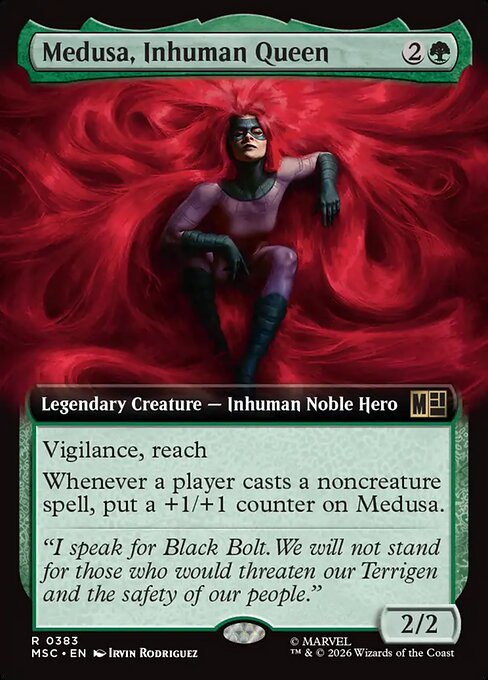 Medusa, Inhuman Queen #383 from Marvel Super Heroes Commander