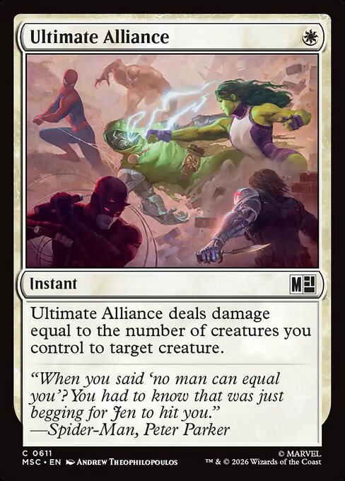Ultimate Alliance #611 from Marvel Super Heroes Commander