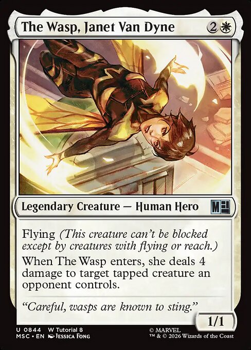 The Wasp, Janet Van Dyne #844 from Marvel Super Heroes Commander