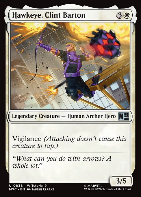 Hawkeye, Clint Barton #838 from Marvel Super Heroes Commander