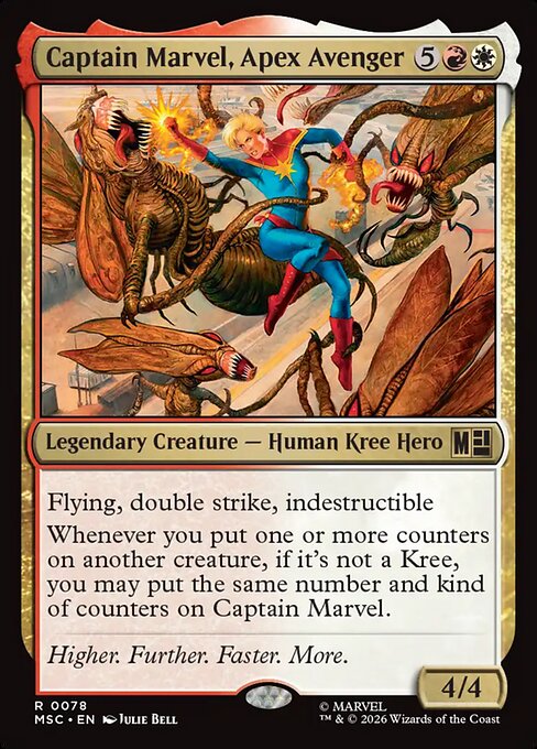 Captain Marvel, Apex Avenger #78 from Marvel Super Heroes Commander