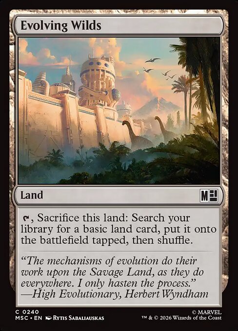 Evolving Wilds #240 from Marvel Super Heroes Commander