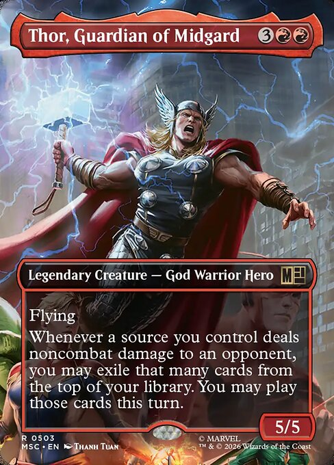 Thor, Guardian of Midgard #503 from Marvel Super Heroes Commander