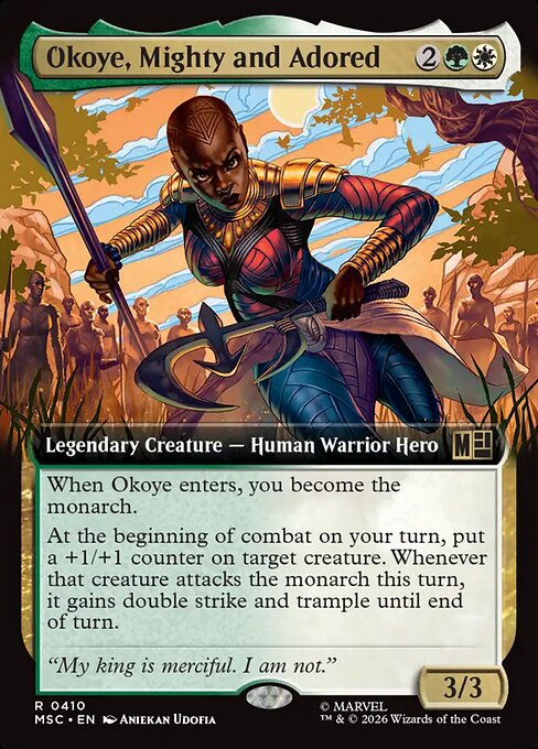 Okoye, Mighty and Adored #410 from Marvel Super Heroes Commander