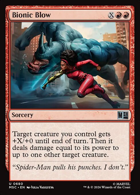 Bionic Blow #680 from Marvel Super Heroes Commander