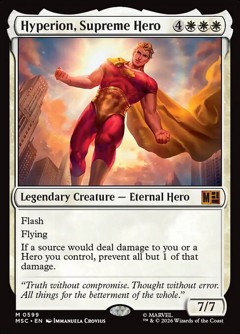 Hyperion, Supreme Hero #599 from Marvel Super Heroes Commander
