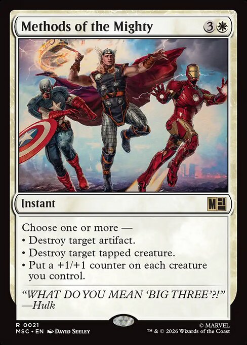Methods of the Mighty #21 from Marvel Super Heroes Commander