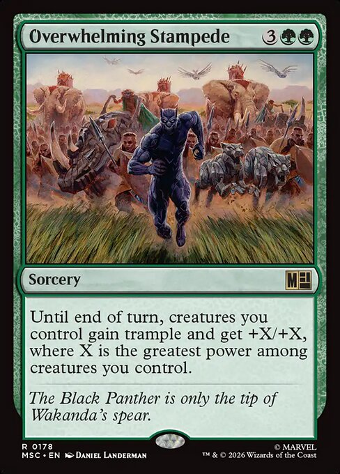 Overwhelming Stampede #178 from Marvel Super Heroes Commander