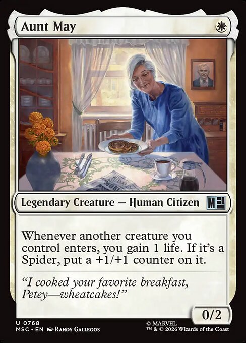 Aunt May #768 from Marvel Super Heroes Commander