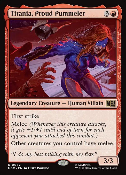 Titania, Proud Pummeler #62 from Marvel Super Heroes Commander