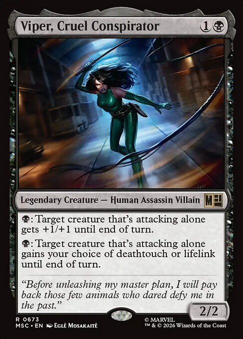 Viper, Cruel Conspirator #673 from Marvel Super Heroes Commander