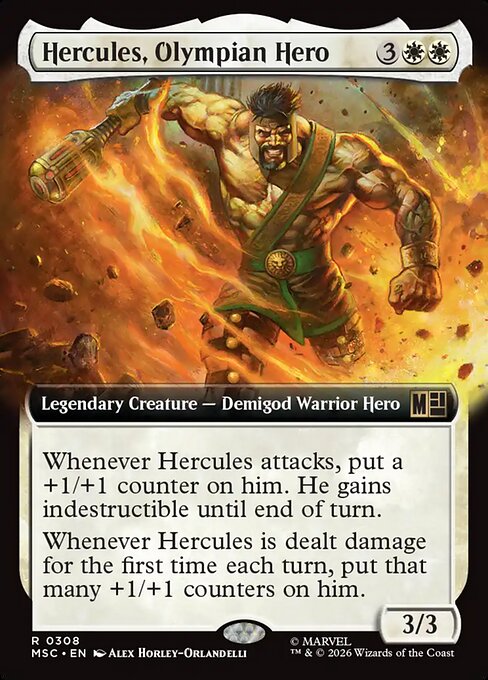 Hercules, Olympian Hero #308 from Marvel Super Heroes Commander