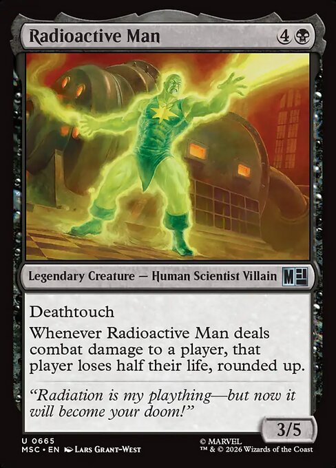 Radioactive Man #665 from Marvel Super Heroes Commander
