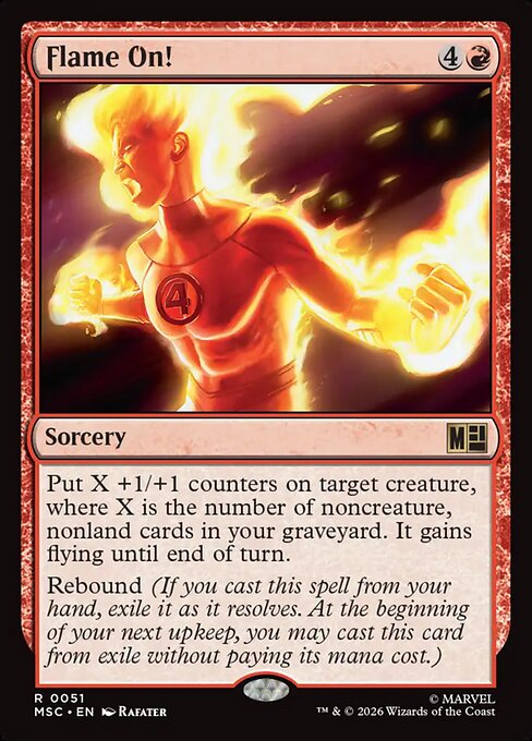 Flame On! #51 from Marvel Super Heroes Commander
