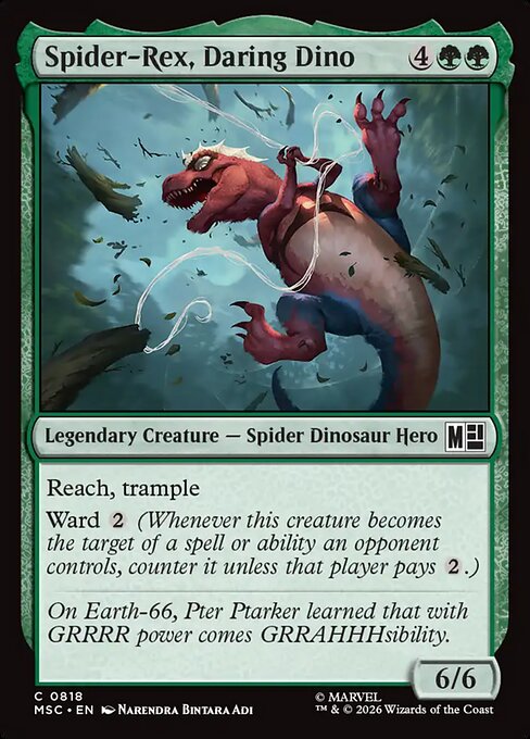 Spider-Rex, Daring Dino #818 from Marvel Super Heroes Commander