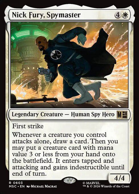 Nick Fury, Spymaster #603 from Marvel Super Heroes Commander