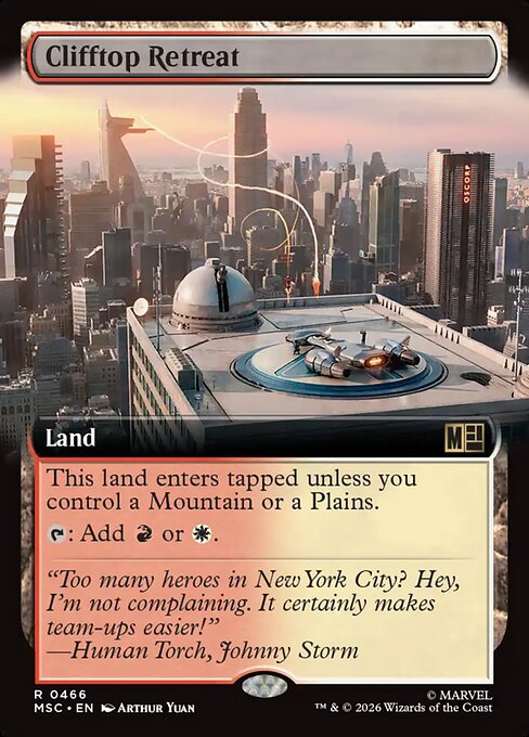Clifftop Retreat #466 from Marvel Super Heroes Commander