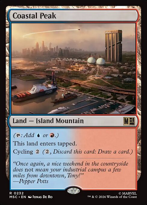 Coastal Peak #232 from Marvel Super Heroes Commander