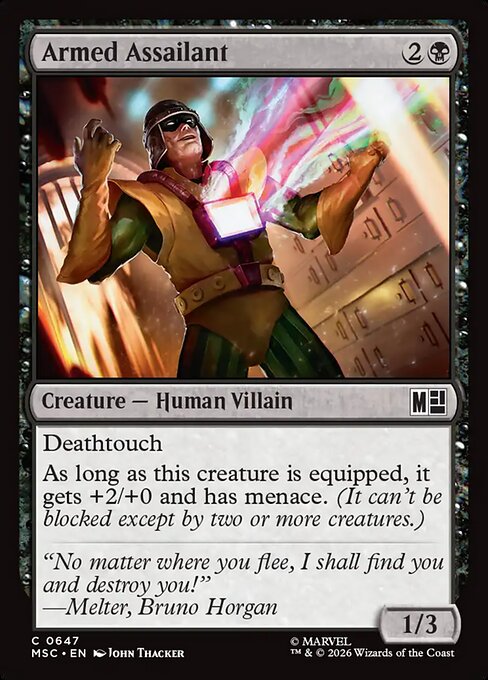 Armed Assailant #647 from Marvel Super Heroes Commander