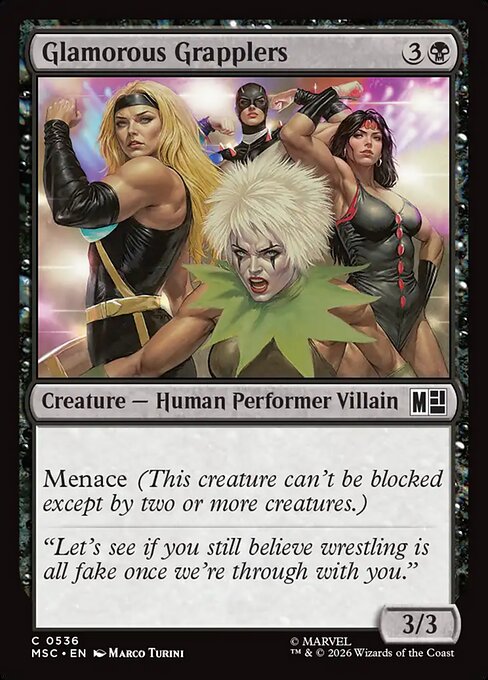 Glamorous Grapplers #536 from Marvel Super Heroes Commander