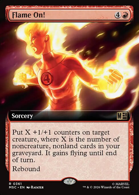 Flame On! #361 from Marvel Super Heroes Commander