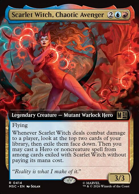 Scarlet Witch, Chaotic Avenger #414 from Marvel Super Heroes Commander