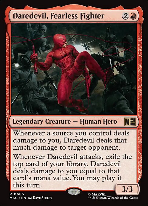 Daredevil, Fearless Fighter #685 from Marvel Super Heroes Commander