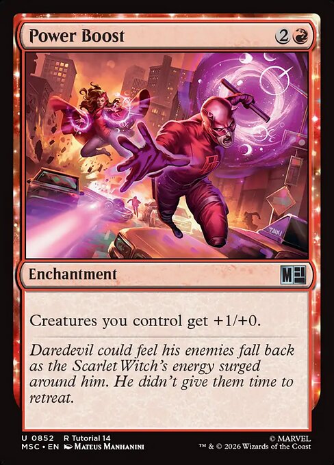Power Boost #852 from Marvel Super Heroes Commander