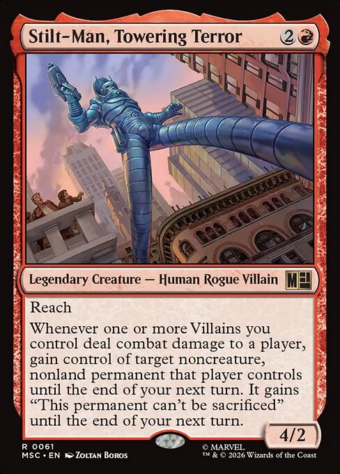 Stilt-Man, Towering Terror #61 from Marvel Super Heroes Commander