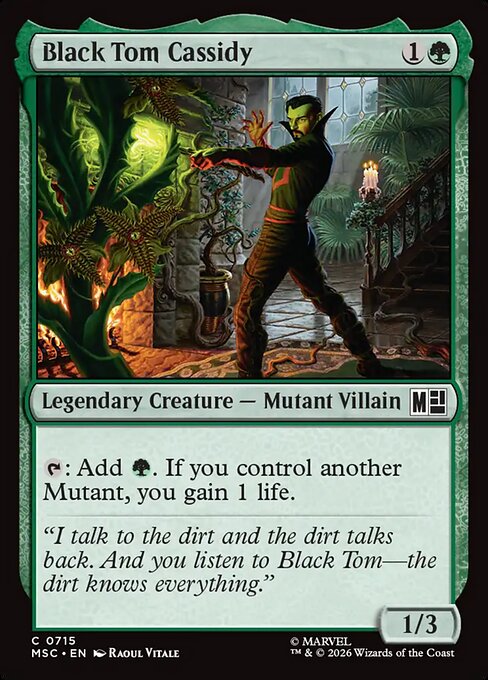 Black Tom Cassidy #715 from Marvel Super Heroes Commander
