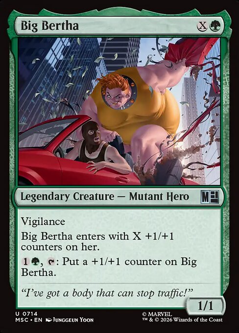 Big Bertha #714 from Marvel Super Heroes Commander