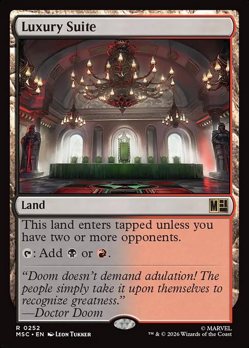 Luxury Suite #252 from Marvel Super Heroes Commander