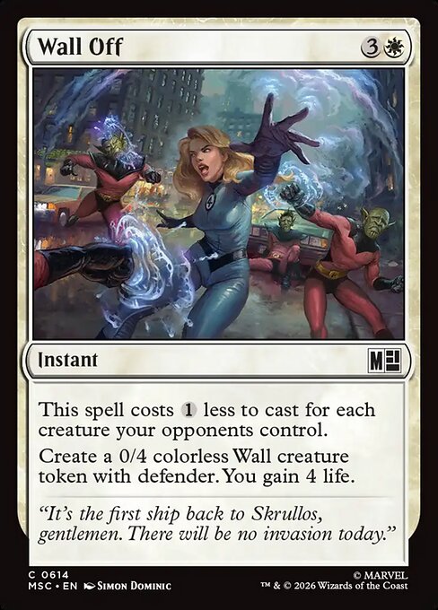 Wall Off #614 from Marvel Super Heroes Commander