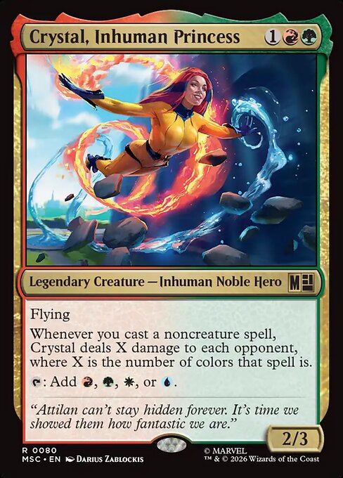 Crystal, Inhuman Princess #80 from Marvel Super Heroes Commander