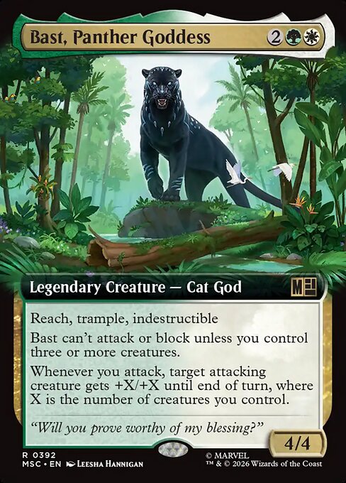 Bast, Panther Goddess #392 from Marvel Super Heroes Commander