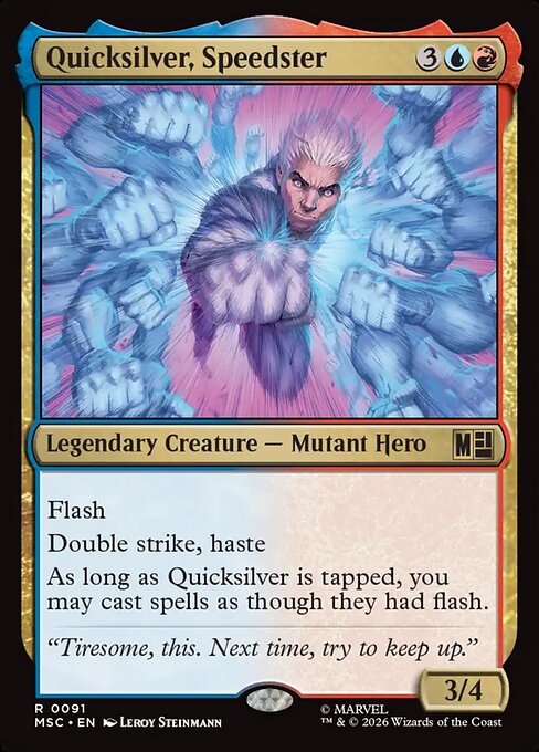 Quicksilver, Speedster #91 from Marvel Super Heroes Commander