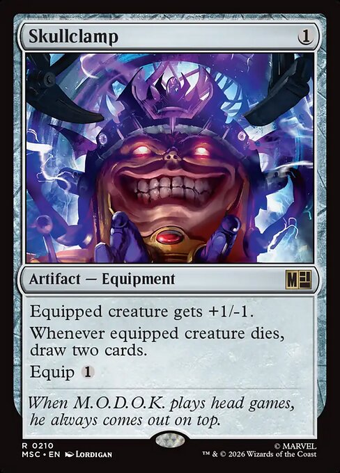 Skullclamp #210 from Marvel Super Heroes Commander