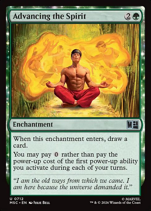 Advancing the Spirit #712 from Marvel Super Heroes Commander