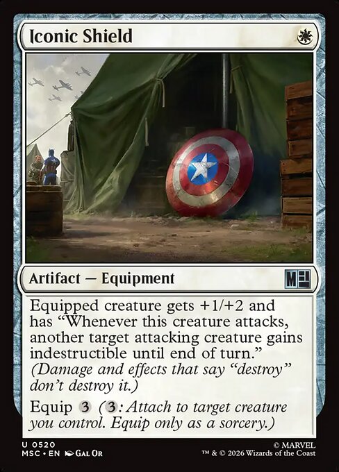 Iconic Shield #520 from Marvel Super Heroes Commander
