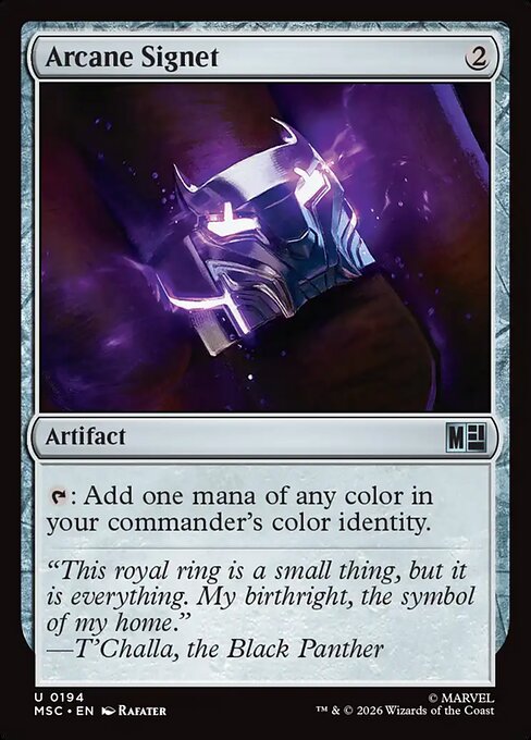 Arcane Signet #194 from Marvel Super Heroes Commander