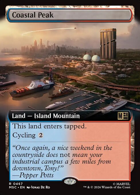 Coastal Peak #467 from Marvel Super Heroes Commander