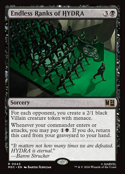 Endless Ranks of HYDRA #43 from Marvel Super Heroes Commander
