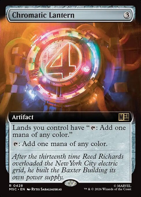 Chromatic Lantern #428 from Marvel Super Heroes Commander