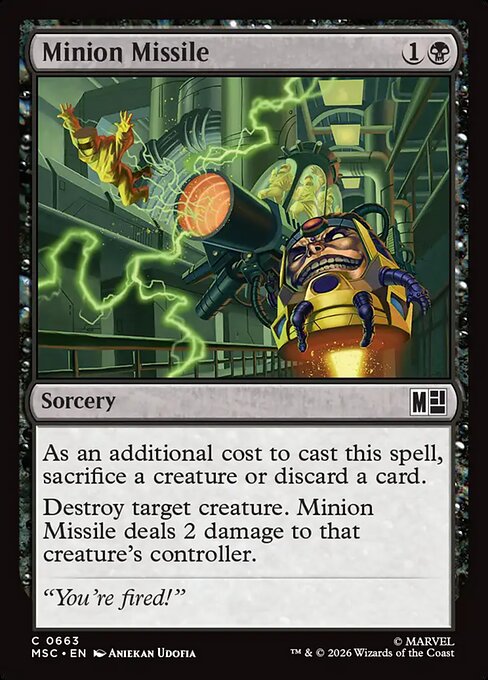 Minion Missile #663 from Marvel Super Heroes Commander